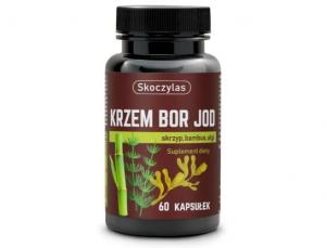 Skoczylas, Кремний, Бор, Йод - хвощ, бамбук, водоросли, 60 капсул.