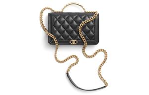 CHANEL Сумка через плечо Bright Caviar Calfskin, женская кроссбоди black