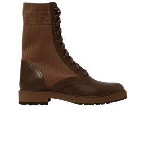 Ботинки Fendi Wmns FF Rockoko Biker Boot Brown, коричневый