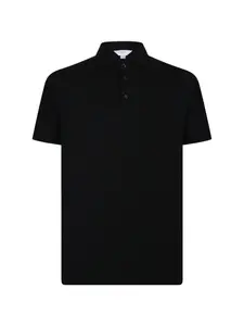 Поло на пуговицах Malo, черный