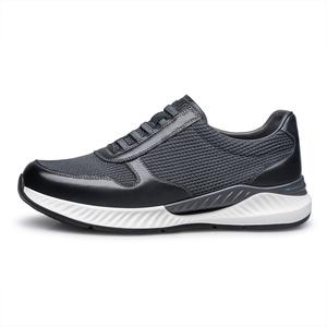 Повседневные кроссовки мужские низкие серо-черные ZRO