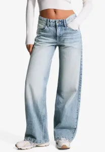 Джинсы свободного кроя Bershka, Blue Denim