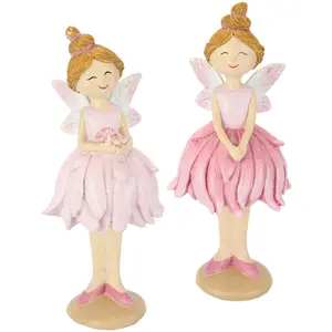 И.ГЕ.А. Декоративная фигурка «Эльфы», набор из 2 табуретов I.Ge.A., розовый