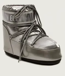 Классические зимние ботинки Moon Boot, серебро