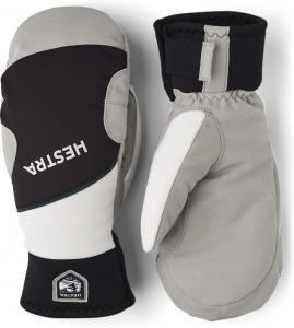 Варежки Hestra Comfort Tracker, теплые ветрозащитные утепленные варежки для лыжного туризма, Black/Offwhite