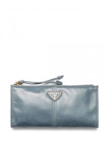 Кошелек с логотипом Prada, синий
