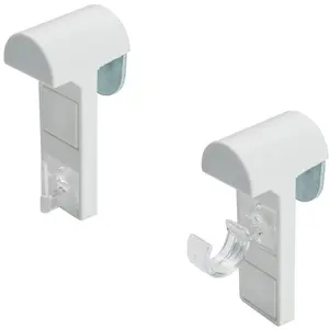 Крепления для карнизных штанг для витражей Liedeco, белый