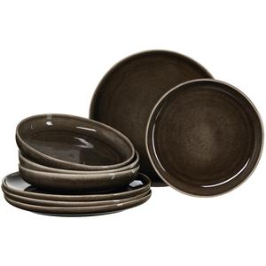 Сервиз Eda из глиняного фарфора на 4 персоны Ritzenhoff & Breker, коричневый