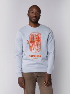 Толстовка wat? Apparel Sweatshirt Sardines Portugal, цвет Serene Blue