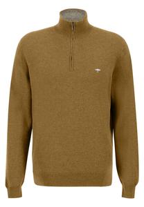 Пуловер FYNCH HATTON Troyer Zip, Merino Cashmere, кэмел