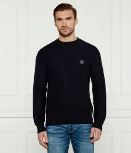 Свитер Anion_S regular fit Boss Orange, темно-синий