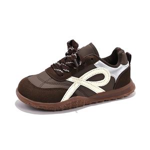Нескользящая, износостойкая, дышащая, легкая, амортизирующая детская обувь для повседневной носки NEZHACHAOHAI, коричневый