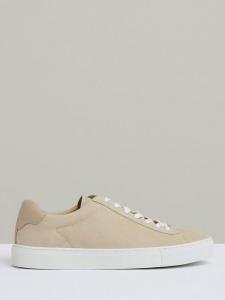 Кроссовки из нубука finley с низким верхом Reiss, экрю