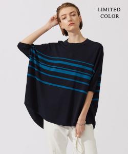 Пуловер с коротким рукавом из вискозы и нейлона высокой плотности