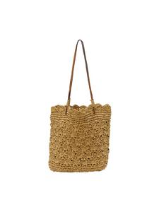 Женская сумка-тоут коричневого цвета IZIA