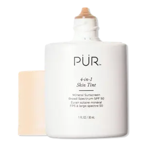 4-в-1 тонирующий минеральный солнцезащитный крем широкого спектра действия SPF 50 PÜR, MN4 (medium, neutral undertones)