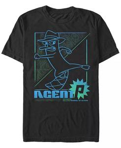 Мужская футболка с коротким рукавом «Финес и Ферб Млекопитающие в действии» Fifth Sun, черный