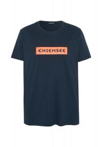 Футболка с надписью на этикетке CHIEMSEE, цвет Total Eclipse