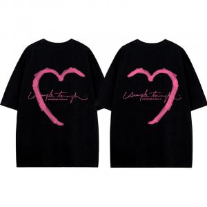 Футболка унисекс без принта, белая с правым сердцем на заказ