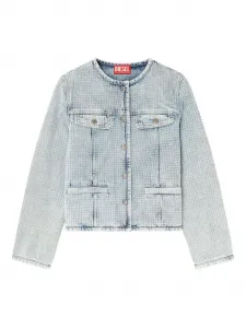 Джинсовая куртка на пуговицах Diesel, синий