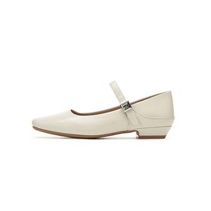 DAPHNE Женские туфли Мэри Джейн на массивном каблуке бежевые, цвет Beige