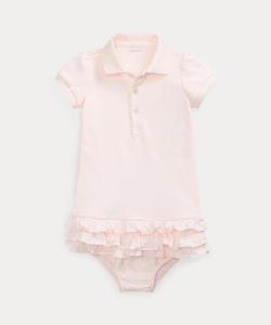 (Детское) Платье-поло с оборками и панталоны