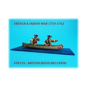 Британские регулярные каноэ, French & Indian War 1754-1763 (28mm)