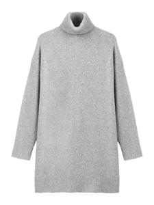 Вязаное платье MANGO Taldote, светло-серый