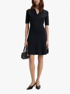 Мини-платье BOSS с V-образным вырезом и короткими рукавами HUGO BOSS