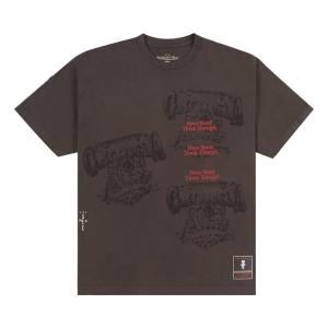 Футболка Cactus Jack By Travis Scott Cactus Jack by Travis Scott x Mitchell & Ness University Of Georgia Seal Tee, коричневый