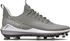 Бейсбольные бутсы Under Armour Harper 7 Low Elite TPU мужские, Baseball Gray-White