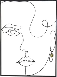 HOFMANN LIVING AND MORE предмет декора стен "декорация стен" 50х67х3 см, черный