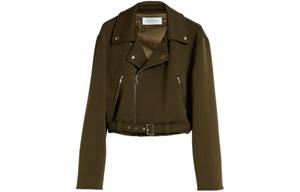 MaxMara Короткая джерсейская куртка женская умбра, Umber