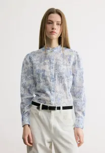 Рубашка с пуговицами и узором «глициния» Barbour, Ink Blue