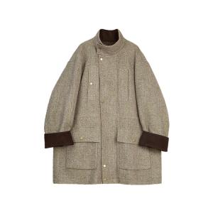 ELLE Пальто женское Fruit Green с отложным воротником, умеренно прямое