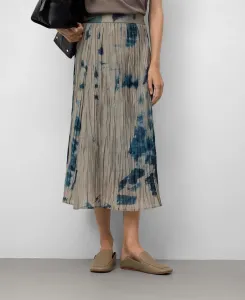 Юбка с жатым принтом Adolfo Dominguez, синий/бежевый