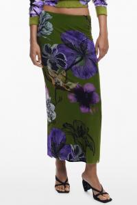 Облегающая юбка-миди цвета орхидеи от Christian Lacroix