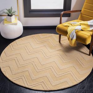 SAFAVIEH Impressions Collection ковер 153 x 153 см круглый Dark Gold IM398B ручной работы премиальная шерсть