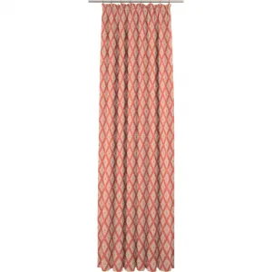Занавес Maroccan Shiraz Light с кудрявой лентой, 1 шт., из 100% органического хлопка Adam, оранжевый