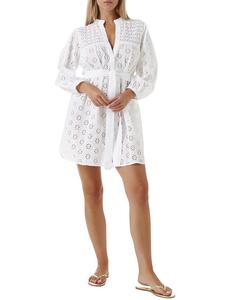 Мелисса Одабаш Барри, короткое платье Melissa Odabash, белый