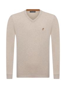 Свитер с v-образным вырезом Jacey Quinn Sweater, бежевый