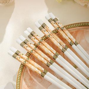 Ceramics Набор керамической посуды Camellia с чашами для риса и тарелками, подглазурные лапша и суповые миски для микроволновки для домашнего использования, набор керамических палочек Camellia 5 пар