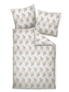Постельное белье Janine Satin Palermo - ромбы серого цвета Janine, 155 x 220 + 80 x 80 см