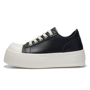 Нескользящие износостойкие низкие кроссовки для скейтбординга унисекс черные VICTORIA&VERA, Black