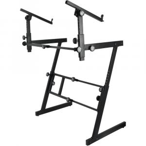Стойка для клавишных On-Stage KS7365EJ Folding-Z Two-Tier Keyboard Stand KS7365EJ