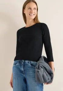 Топ с длинными рукавами от unifarbe Cecil, Schwarz