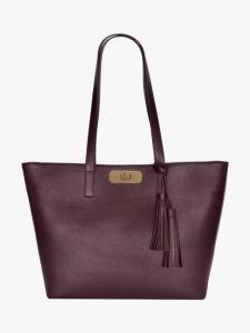 Сумка-тоут Kate из кожи Apatchy London, Burgundy