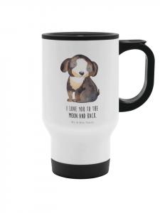 Mr. & Mrs. Panda Термокружка с изображением белой собаки и надписью