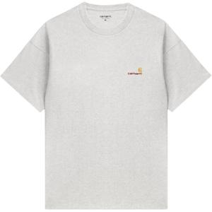 Футболка с вышивкой American Script, длина рукавов с короткими рукавами Carhartt Wip, gy2/серый