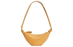 Мягкая кожаная сумка-круассан, портативная сумка через плечо, унисекс наплечная сумка Butter Lemaire, Set (Bag+Dust Bag)